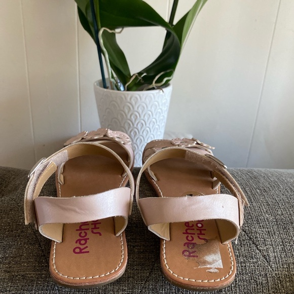 Girls Floral Pink Strap Sandals with Buckle - Picture 5 of 9